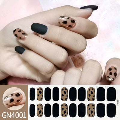 Pegatinas de Uñas Gel sin Horno con Diseño de Líneas Geométricas - Image 15