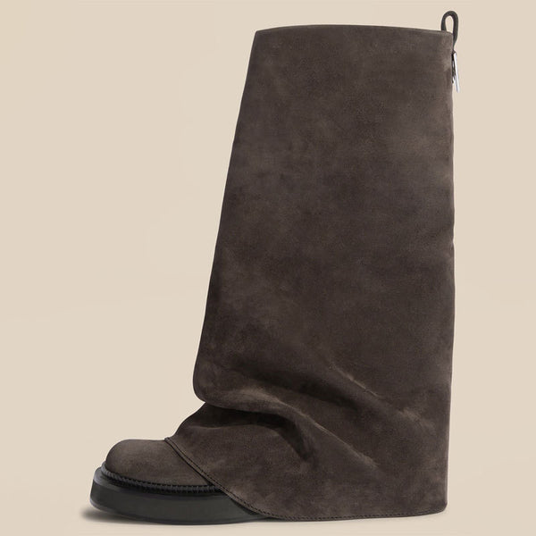 Botas Largas para Mujer con Caña Tubular y Cierre de Seguridad