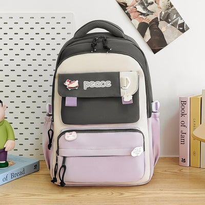 Mochila Escolar Amplia de Gran Capacidad Ligera y Simple para Mujeres - Image 5