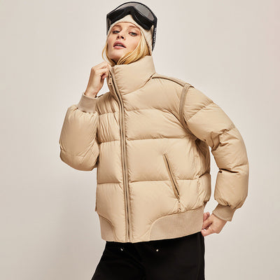 Abrigo de Invierno con Cuello Mao Grueso y Elegante - Image 2