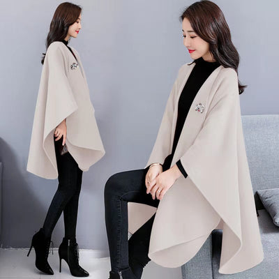 Capa Abrigo de Lana para Mujer Longfengni - Image 6
