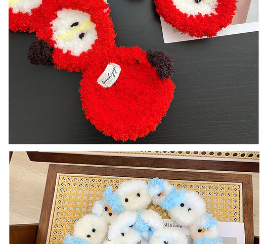 Bufanda Navideña de Mujer Tejida a Mano con Diseño de Muñeco de Nieve - Image 40