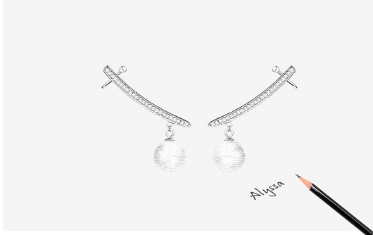 Aretes de Plata S925 con Perla para Mujer - Image 11