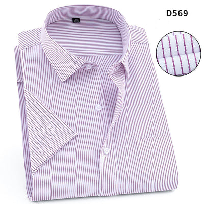 Camisa de Trabajo Manga Corta Hombre Color Sólido - Comodidad y Durabilidad - Image 28