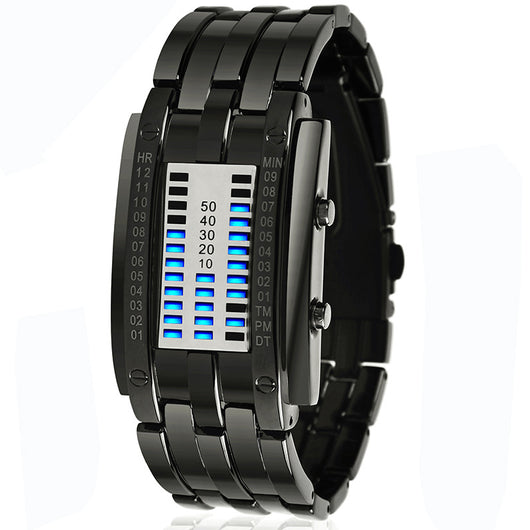 Reloj LED Binario Doble Fila para Parejas - Estilo Retro Unisex - Image 4