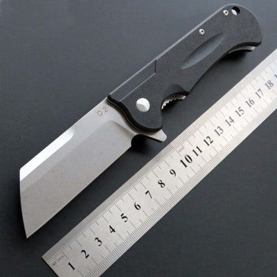 Cuchillo Plegable de Acero Inoxidable para Camping y Caza