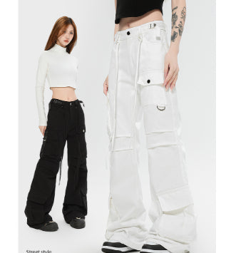 Pantalones Cargo Retro con Cordones Otoño Invierno - Image 2