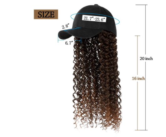 Complemento de Moda Natural con Gorro y Peluca para Mujer - Image 10