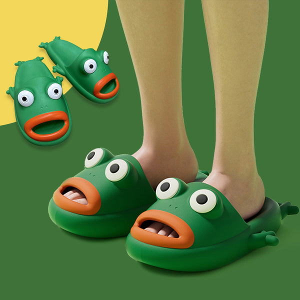 Pantuflas Rana Adorables de EVA Suave para Casa y Baño