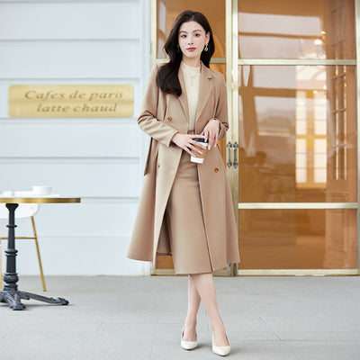Conjunto Elegante de Abrigo y Falda Larga para Mujer - Image 8