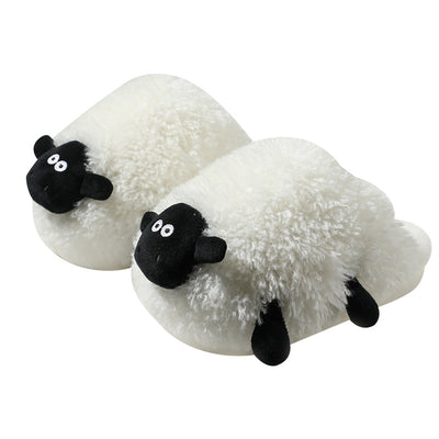 Pantuflas de Algodón Cordero Suave para Mujer Invierno - Image 10
