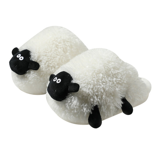 Pantuflas de Algodón Cordero Suave para Mujer Invierno - Image 10