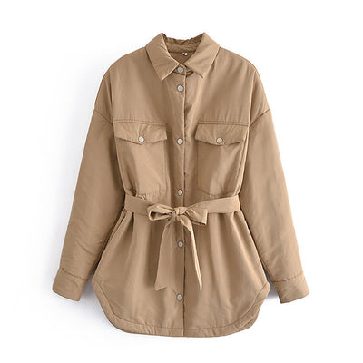 Chaqueta Camisera Entallada Estilo Europeo para Mujer - Image 4