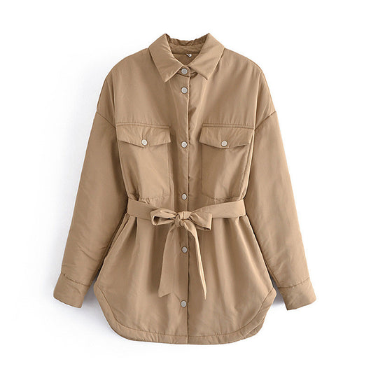 Chaqueta Camisera Entallada Estilo Europeo para Mujer - Image 4