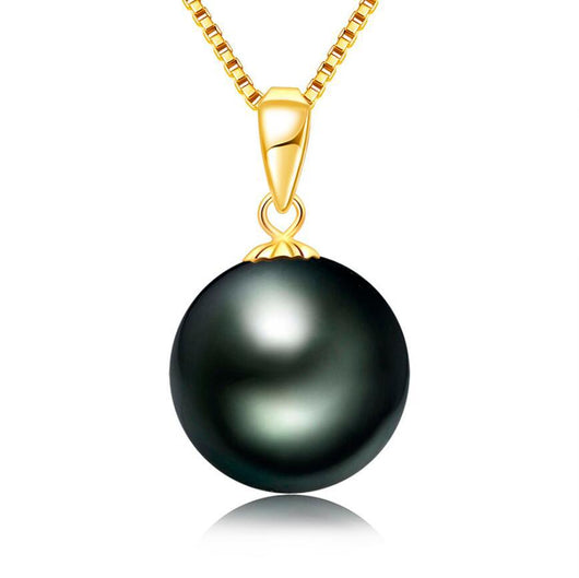 Collar de Perlas Negras Tahitianas 9-10mm Estilo Europeo Americano - Image 7