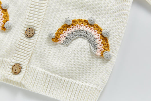 Suéter Tejido Infantil con Diseño Arcoíris de Burbujas - Image 11