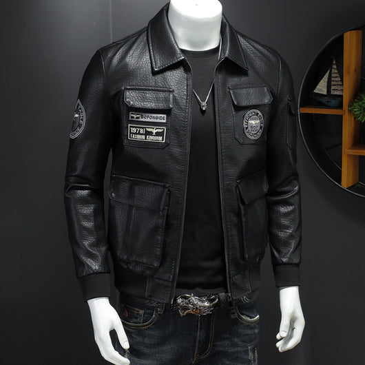 Abrigo de Cuero para Hombre Otoño Invierno - Corte Slim Elegante - Image 4