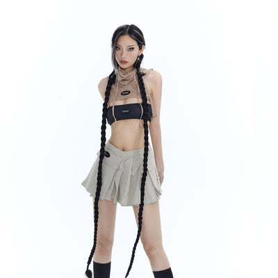 Falda Corta para Mujer con Bolsillos Amplios y Cintura Baja - Image 7