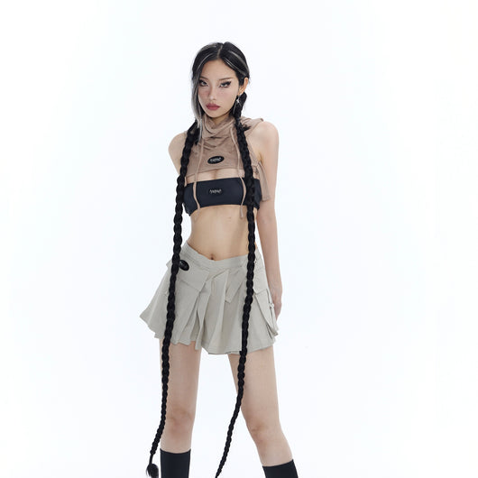 Falda Corta para Mujer con Bolsillos Amplios y Cintura Baja - Image 7