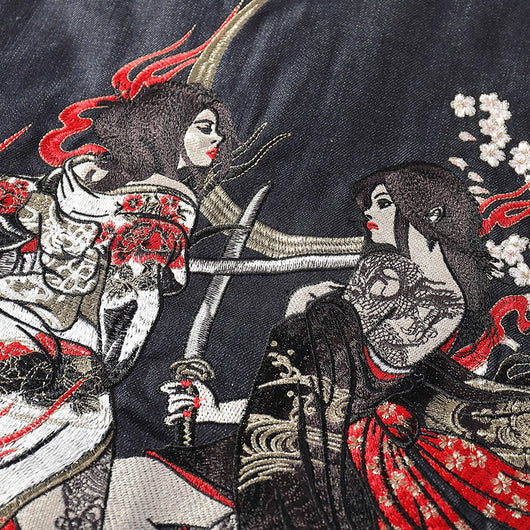 Camisa de Algodón Bordada Swordsman Denim Yokosuka - Image 12