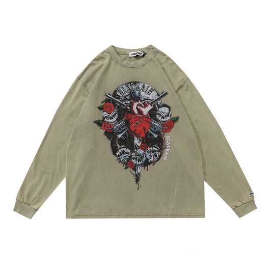 Playera Manga Larga Calavera Dark Demon para Hombre - Image 20
