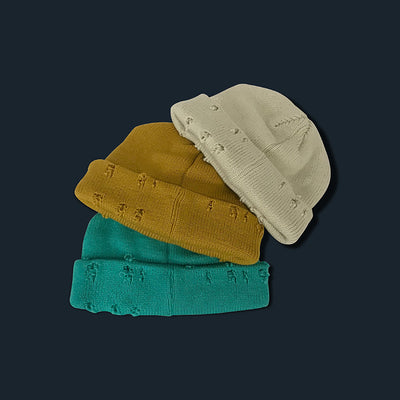 Gorro de Lana con Bordado Calado Versátil para Mujer - Image 10