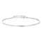 S925 Sterling Silver Plated Simple Snake Bone Glossy Thin Anklet SCT029