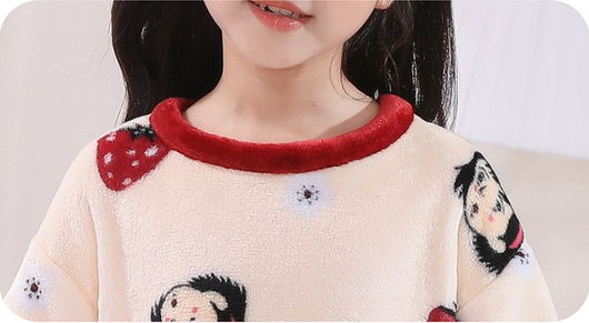 Pijama Infantil de Invierno para Niñas con Forro de Terciopelo - Image 7