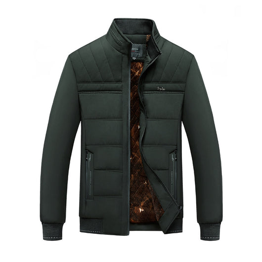 Chaqueta Acolchada de Invierno para Hombre con Cuello Alto - Image 3