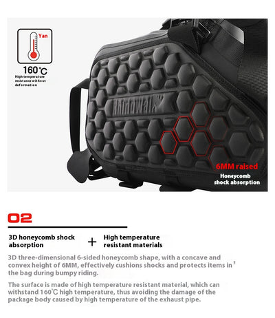 Bolsa Lateral Impermeable para Moto con Respaldo de Asiento - Image 10