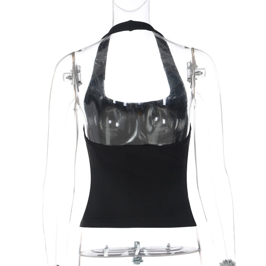 Top Halter Escotado sin Espalda Ajustado - Image 21