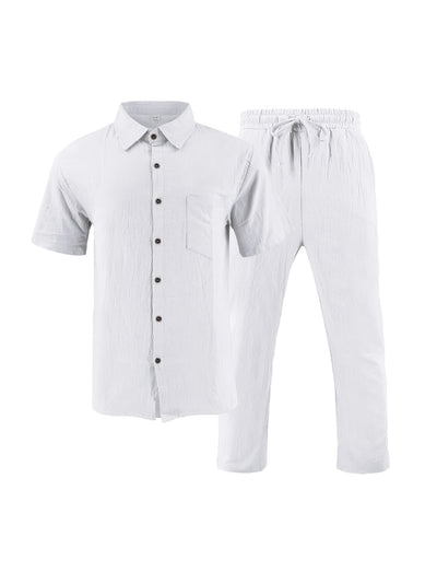 Conjunto de Playa: Polo Casual con Botones y Shorts Cómodos - Image 26