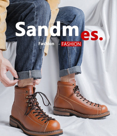 Botas Martin Altas Estilo Británico para Hombre - Image 11