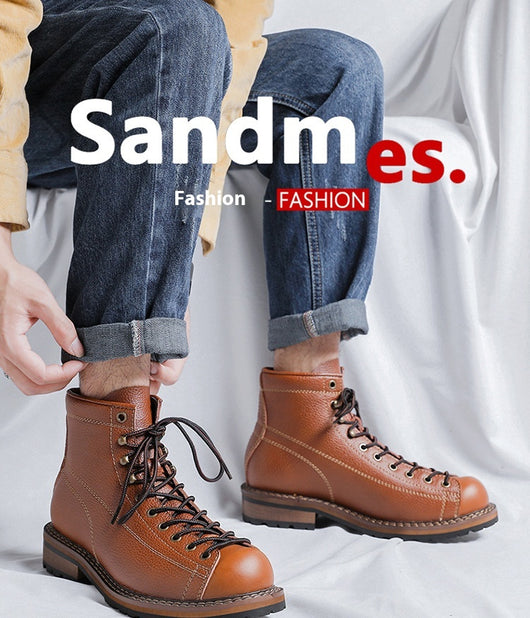 Botas Martin Altas Estilo Británico para Hombre - Image 11