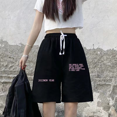 Shorts Deportivos Cintura Alta Sueltos Negros para Mujer - Efecto Adelgazante - Image 4