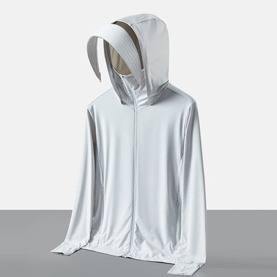 Ropa Protectora Solar con Cobertura Facial Desmontable - Protección UV Ice Silk - Image 13