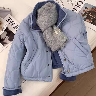 Chaqueta de Pana Azul Antienvejecimiento en Algodón para Mujer - Image 10