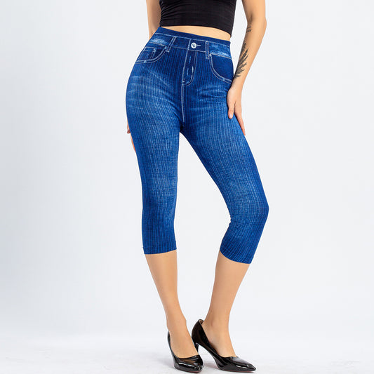 Jeans Slim Fit Levanta Glúteos con Estampado y Tela Elástica - Image 2