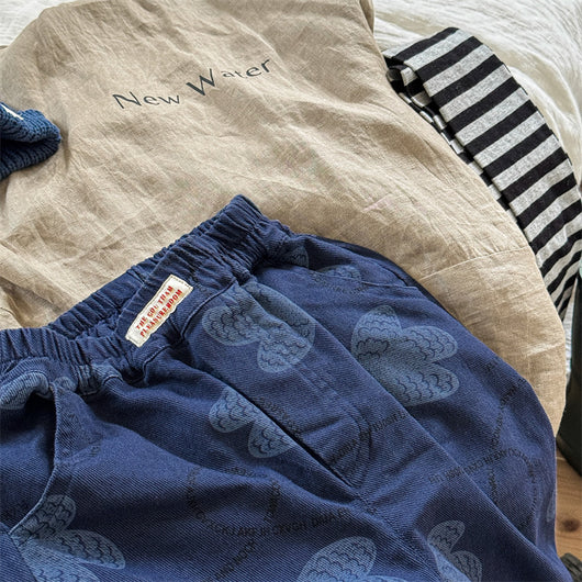 Pantalones Casuales de Algodón Lavado para Niños - Image 34