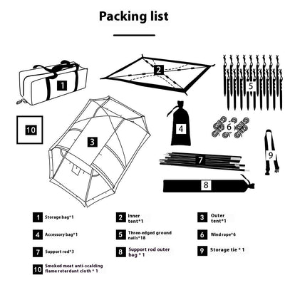 Carpa Túnel para Camping con Domo Extensible - Image 11