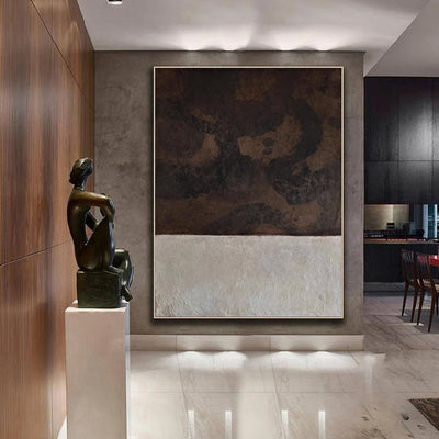 Cuadro Abstracto Moderno en Óleo - Arte de Pared Minimalista sin Marco - Image 12