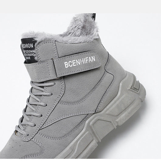Zapatillas Altas de Algodón para Hombre - Estilo Urbano Trendy - Image 4