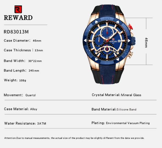 Reloj de Negocios Hombre Calendario Multifunción Cuarzo - Image 9