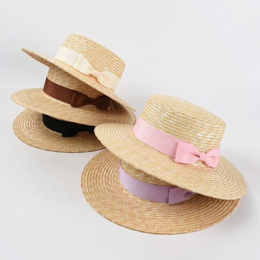 Sombrero de Paja con Moño para Verano