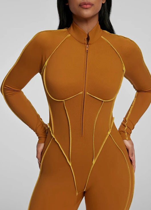 Traje de Yoga Deportivo Entallado con Diseño Asimétrico y Soporte de Pecho - Image 33