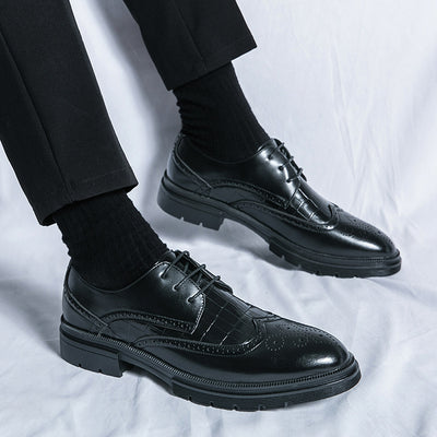 Zapatos Derby Casuales para Hombre - Estilo Británico Formal - Image 4