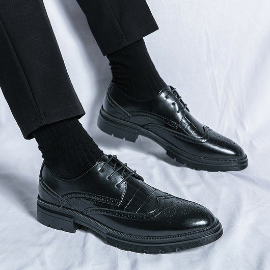 Zapatos Derby Casuales para Hombre - Estilo Británico Formal - Image 4