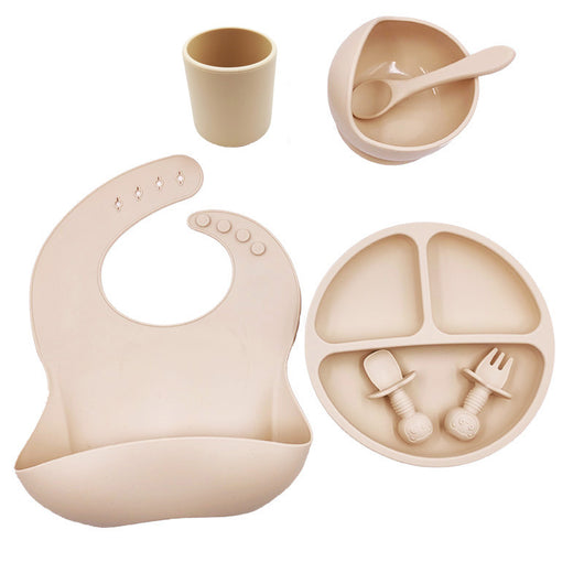 Set Completo de Alimentación Infantil con Babero y Vaso de Silicona - Image 3