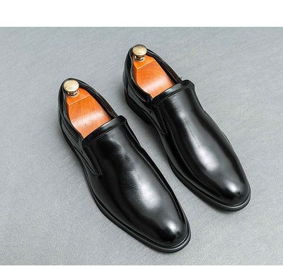 Zapatos de Cuero Formales Estilo Británico Retro para Hombre - Image 17