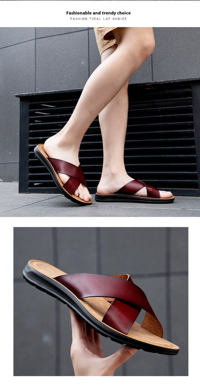 Sandalias Cómodas Extragrandes para Hombre - Calzado de Playa y Exterior - Image 16